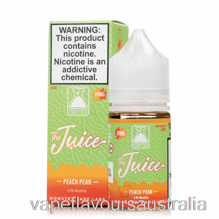 Vape Flavours Australia Peach Pear - The Juice Salts - 30mL 48mg